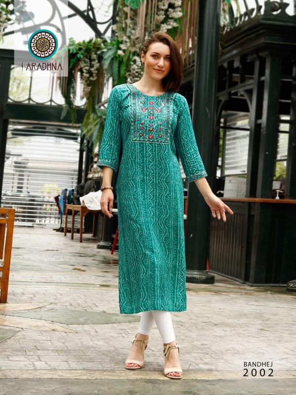 Aradhna Bandhej 2 Festive Wear Designer Kurti Collection